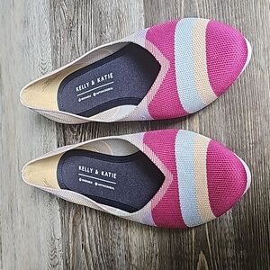 Kelly & Katie‎ Ballett Striped Flats Shoes Size 9
